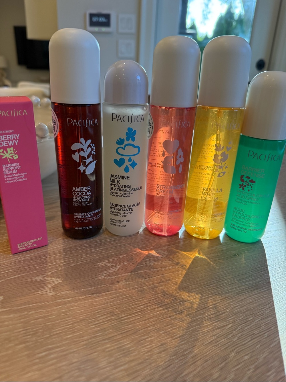 Pacifica Travel Body Mists Assorted Colorful Bottles